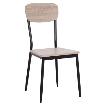Dining chair PAGET FK8373.01 sonama with black legs 40x49x87.5H cm