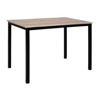 Dining Table PANYA FK8332, 110x70x76, sonoma, black legs