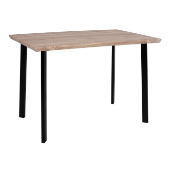 Dining Table 110x70 sonama with black legs FK8333
