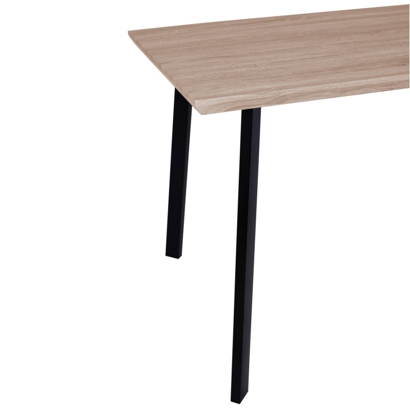 Dining Table 140x80 sonama with black legs FK8374 Dining Table 140x80 sonama with black legs FK8374