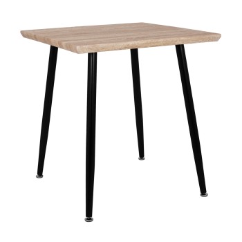 Dining Table PALOMA FK8335.01, 70x70x76.5, sonoma, black legs