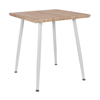 Dining Table PALOMA FK8335.02, 70x70x76.5, sonoma, white legs
