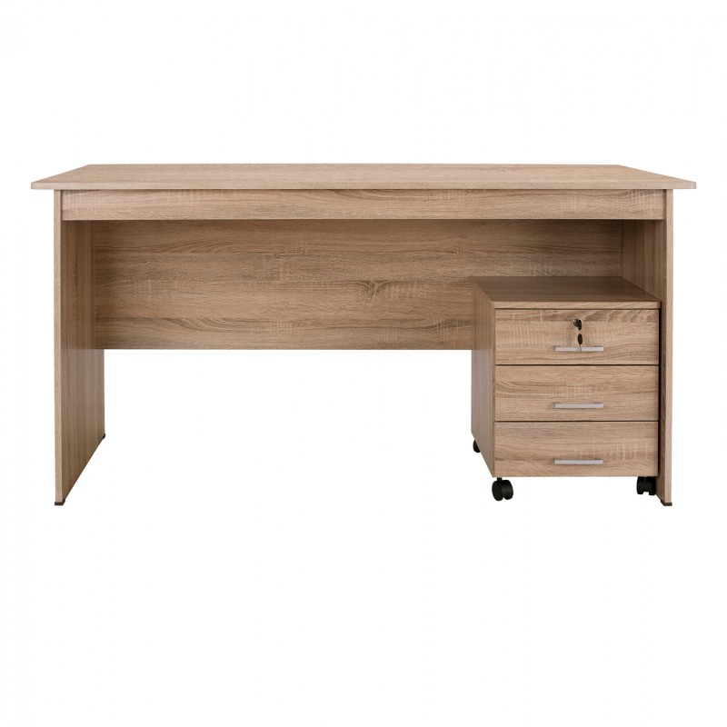 Office set 2pieces Office & Cabinet Sonama color FK10337.02 Office set 2pieces Office & Cabinet Sonama color FK10337.02