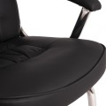 Conference chair FK1114 Black PU with chromed base 61.5x62x98 cm. Conference chair FK1114 Black PU with chromed base 61.5x62x98 cm.