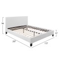 Bed Becca with White PU FK553.01 150x200 cm Bed Becca with White PU FK553.01 150x200 cm