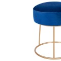 Stool Karlo FK8411.08 Blue with gold Base ''36x38 h cm
