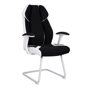 Conferenece office chair FK1102.02 in black and white color 66,5x63x108cm