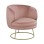 VELVET ARMCHAIR ARIEN FK8403.02 DUSTY PINK, GOLDEN BASE 80x75x82cm
