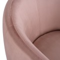 VELVET ARMCHAIR ARIEN FK8403.02 DUSTY PINK, GOLDEN BASE 80x75x82cm