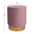 Velvet stool Levy FK8408.02 in rotten apple color with gold base ''35x43cm Velvet stool Levy FK8408.02 in rotten apple color with gold base ''35x43cm