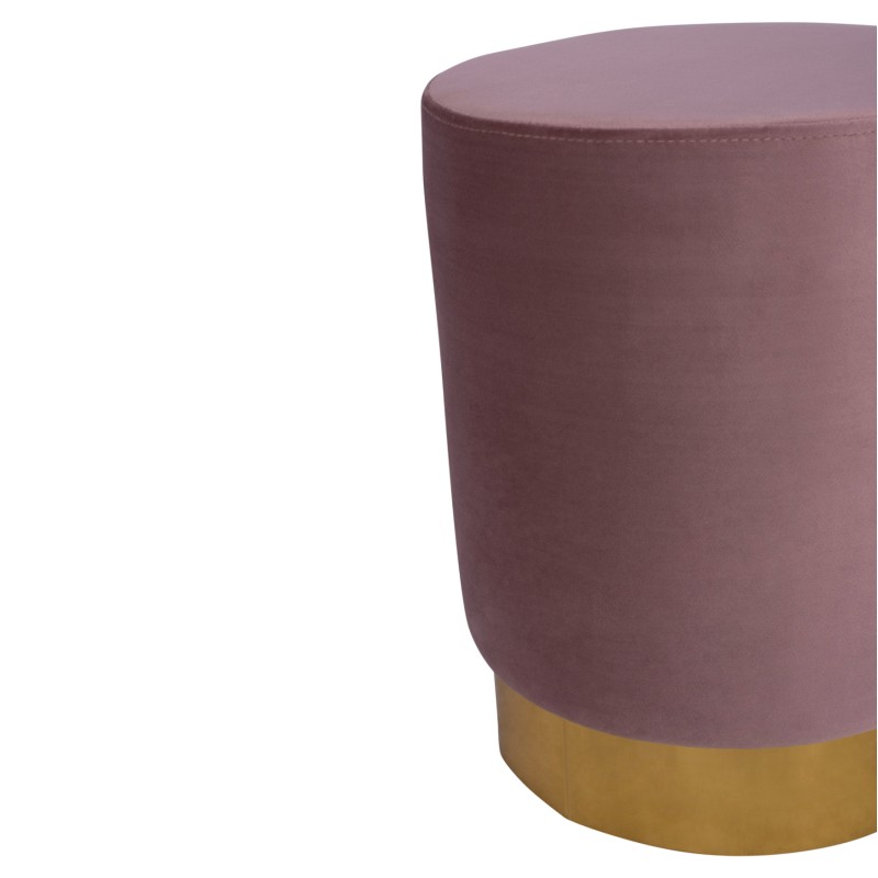 Velvet stool Levy FK8408.02 in rotten apple color with gold base ''35x43cm Velvet stool Levy FK8408.02 in rotten apple color with gold base ''35x43cm