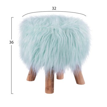 Stool Beck FK8410.04 Fair turquoise ''32x36cm Stool Beck FK8410.04 Fair turquoise ''32x36cm