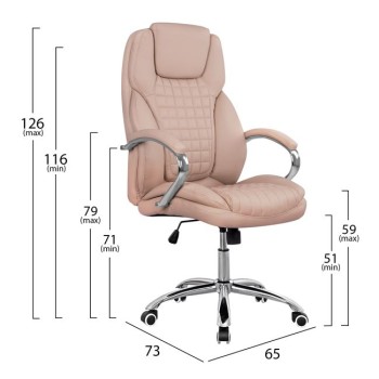 Manager's office chair FK1097.07 Cream color Manager's office chair FK1097.07 Cream color