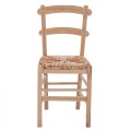Traditional chair with straw Unpainted FK10370.02 Traditional chair with straw Unpainted FK10370.02
