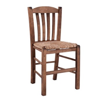 Traditional chair walnut with straw FK10376.01