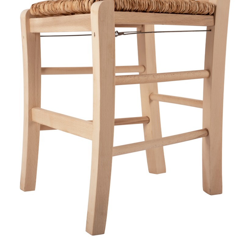 Traditional chair with straw unpainted FK10376.02 Traditional chair with straw unpainted FK10376.02