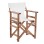 Director's chair Limnos Walnut cream textline FK10368.60 57X54X88,5 cm
