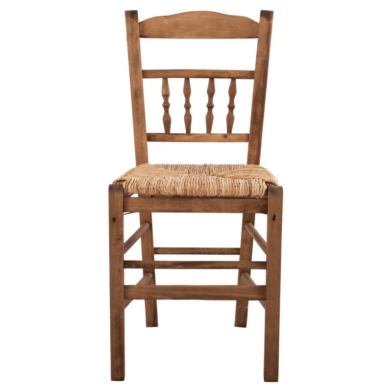 Traditional chair with straw Walnut FK10258.01 Traditional chair with straw Walnut FK10258.01