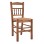 Traditional chair with straw Walnut FK10258.01