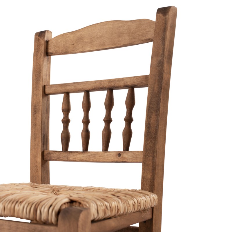 Traditional chair with straw Walnut FK10258.01 Traditional chair with straw Walnut FK10258.01