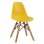 Chair Twist Kid FK8453.04 with wooden legs & seat Yellow PP 30,5x33x59 cm