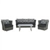 Set 4 pieces Living Room Aluminum FK5270.10 with pillows