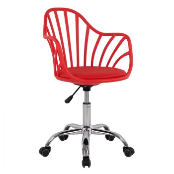 Office Chair Becky FK8457.04 Red Color 57x57x96 cm