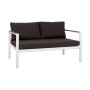 OUTDOOR 2-SEATER SOFA SAFIYA FK5523.01 ALUMINUM IN WHITE-ANTHRACITE CUSHIONS 144x70x85Hcm.