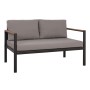 OUTDOOR 2-SEATER SOFA SAFIYA FK5523.02 ALUMINUM IN ANTHRACITE--GREY CUSHIONS 144x70x85Hcm.