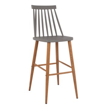 Bar Stool FK8459.10 Vanessa in grey color 43x49x107 cm