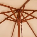 Professional Umbrella 2.30m with wooden frame FK6021 Beige Professional Umbrella 2.30m with wooden frame FK6021 Beige