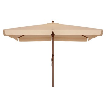 Professional umbrella 4x4m with wooden frame FK6023 Beige