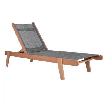 Professional sunbed Oak Creta Natural and Grey Cover FK10357.02 202,5x66,5x30,5cm Professional sunbed Oak Creta Natural and Grey Cover FK10357.02 202,5x66,5x30,5cm