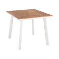 ALUMINUM DINING TABLE SQUARE TABER ΗΜ5563.01 WHITE WITH POLYWOOD TOP 80x80x73Hcm. ALUMINUM DINING TABLE SQUARE TABER ΗΜ5563.01 WHITE WITH POLYWOOD TOP 80x80x73Hcm.
