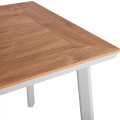 ALUMINUM DINING TABLE SQUARE TABER ΗΜ5563.01 WHITE WITH POLYWOOD TOP 80x80x73Hcm. ALUMINUM DINING TABLE SQUARE TABER ΗΜ5563.01 WHITE WITH POLYWOOD TOP 80x80x73Hcm.