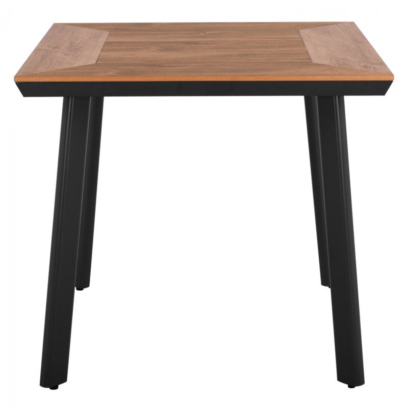 ALUMINUM DINING TABLE SQUARE TABER FK5563.02 DARK GREY WITH POLYWOOD TOP 80x80x73Hcm. ALUMINUM DINING TABLE SQUARE TABER FK5563.02 DARK GREY WITH POLYWOOD TOP 80x80x73Hcm.