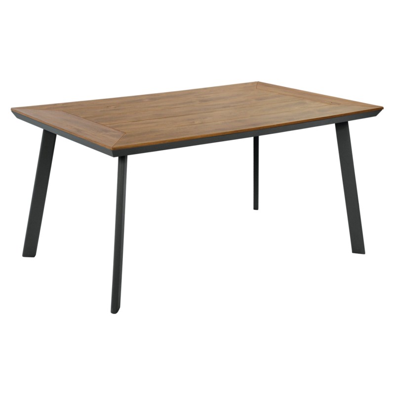 Aluminum table with Polywood FK5132.12 Grey 160x92x72