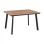 ALUMINUM DINING TABLE TABER FK5562.02 DARK GREY WITH POLYWOOD TOP 120x80x72.5Hcm.