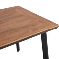 ALUMINUM DINING TABLE TABER FK5562.02 DARK GREY WITH POLYWOOD TOP 120x80x72.5Hcm. ALUMINUM DINING TABLE TABER FK5562.02 DARK GREY WITH POLYWOOD TOP 120x80x72.5Hcm.