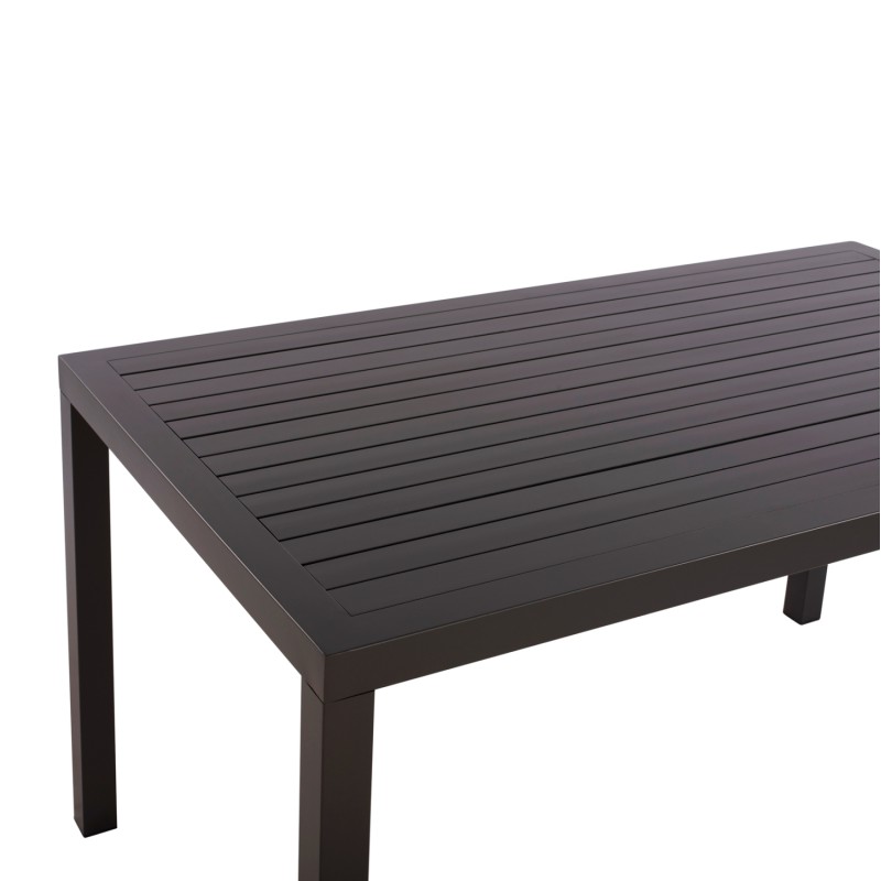 ALUMINUM DINING TABLE SAHIRA FK5571.02 DARK GREY 140Χ80X75.5Hcm. ALUMINUM DINING TABLE SAHIRA FK5571.02 DARK GREY 140Χ80X75.5Hcm.
