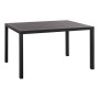 ALUMINUM DINING TABLE SAHIRA FK5571.02 DARK GREY 140Χ80X75.5Hcm.