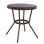 Aluminum Table '70x70 cm. Bamboo Look FK5532.03 Brown with Glass