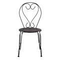 Chair Metallic Amore Black 42x48x90 cm. FK5007.11 Chair Metallic Amore Black 42x48x90 cm. FK5007.11