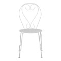Metallic chair Amore White 42x48x90 cm FK5007.12 Metallic chair Amore White 42x48x90 cm FK5007.12