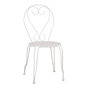 Metallic chair Amore White 42x48x90 cm FK5007.12