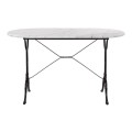 Table with base from cast iron FK440 with marble oval 120x59x72 Table with base from cast iron FK440 with marble oval 120x59x72