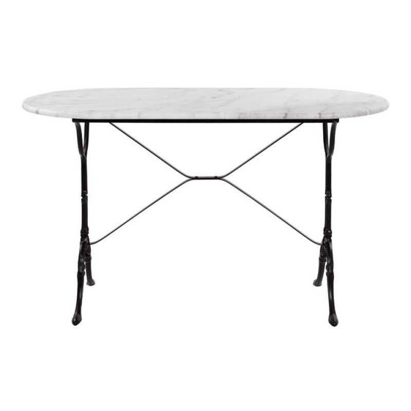 Table with base from cast iron FK440 with marble oval 120x59x72 Table with base from cast iron FK440 with marble oval 120x59x72