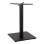 Base metallic Black matte 45x45x72 with adjuster FK438