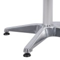 Aluminum Base 4Legs 58x58x68.5cm with cross 28x28cm FK447 Chromed Aluminum Base 4Legs 58x58x68.5cm with cross 28x28cm FK447 Chromed