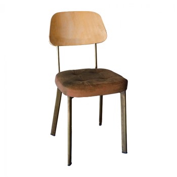 Metallic chair with wooden back TS417K Metallic chair with wooden back TS417K